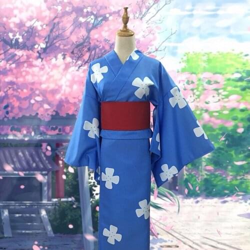 Anime your name. Cosplay Miyamizu Mitsuha Cartoon Woman Halloween Lolita Cos Japanese kimono Cosplay Costume