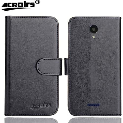 SANTIN RS635H Case 5" 6 Colors Flip Fashion Soft Leather Crazy Horse Exclusive Phone Cover Cases Wallet