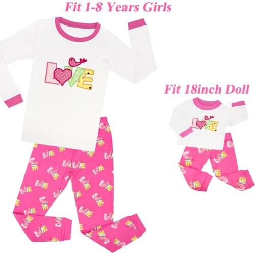 Kids Baby Doll Pajamas Sets Gils Lovely Sleepwear Boys Christmas Pijamas Unicorn Nightwear Children Ballet Princess Pyjamas