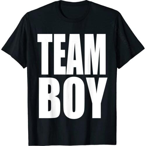 Team Boy Baby Shower Adoption Gender Reveal Party Blue T-Shirt Street Tops T Shirt Cotton Men Top T-Shirts Street Special