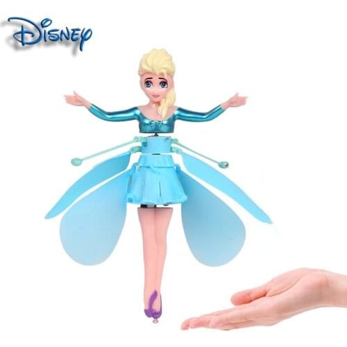 Frozen Princess Little Fairy Flying Vehicle Gesture Sensor Flower Fairy Levitation Airplane Little Flying Fairy Childrens Toy