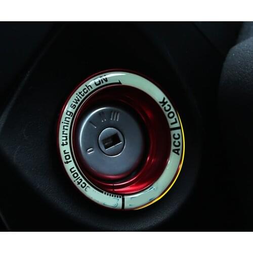 Car Ignition Key Switch Ring Cover Hole Circle Stickers for Ford Focus 2 3 4 MK2 MK3 MK4 Everest Accessories