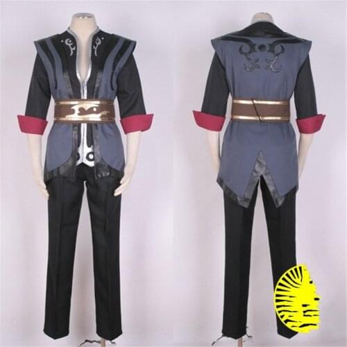 Anime Tales of Vesperia Cosplay Yuri Lowell Costume with shoe covers Halloween Costume For Women Men