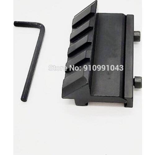 Scope Mount 45 degree picatinny rail mount Angle Offset Holder to 20mm Picatinny Weaver Rail Gun Laser/Flashlight Base Adapter