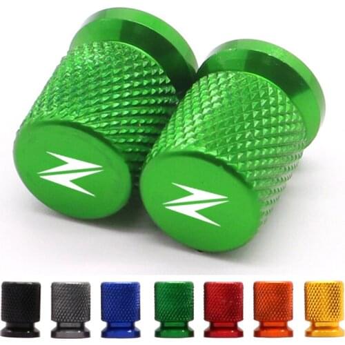 Motorcycle Tire Valve Air Port Stem Cover Cap Plug CNC Aluminum Accessories for Kawasaki Z400 Z800 Z900 Z650 Z1000 All Year