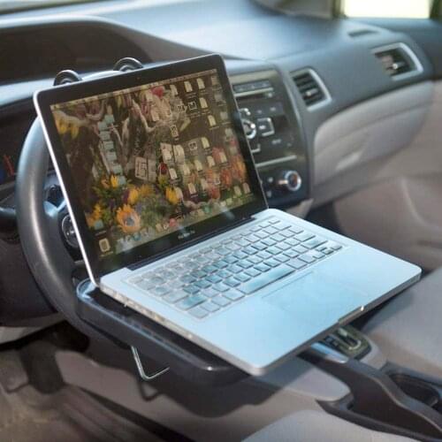 Multifunctional car Foldable Computer Stands Non-Slip Gear Hook Hide Cup Holder Lap Desk Portable Hanging Laptop Trays