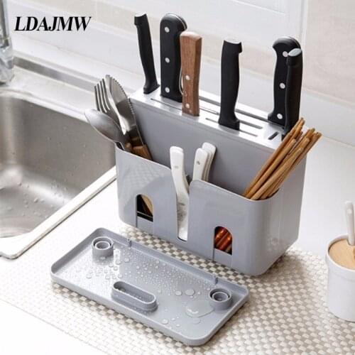 Multi-function One Chopsticks Storage Box Knife Holder Chopsticks Cage Kitchen Cutlery Tableware Storage Rack