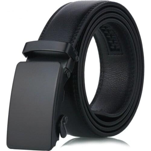 Waist Strap for Jeans Pants Male Waistband 110Cm New Brand Buckle Free Mens Belts Luxury Leather Belt for Men Automatic Buckle