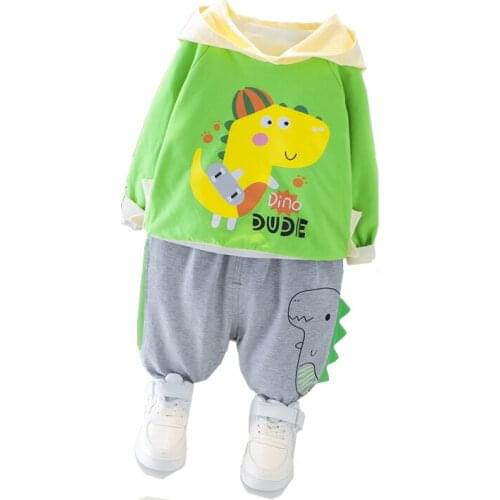 New Fashion Autumn Baby Girl Clothes Children Boys Cotton Hooded Pants 2 Piece Set Toddler Casual Costume Infant Kids Tracksuits
