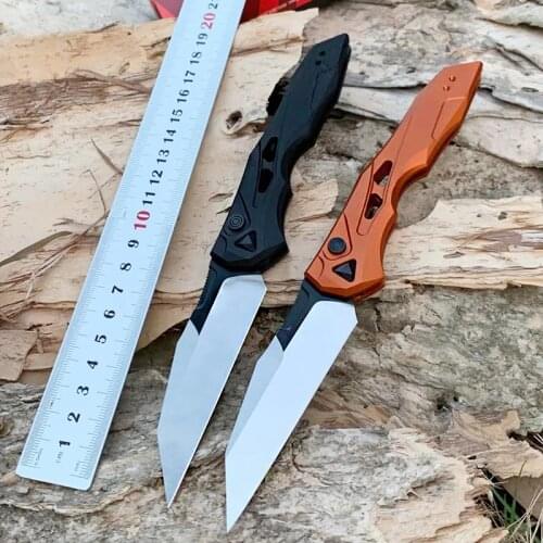Hunting Knife Kershaw 7650 Aluminum Handle CPM-154/Damascus knifes Pocket Folding Outdoor Self-Defense Tactical Knives EDC Tools
