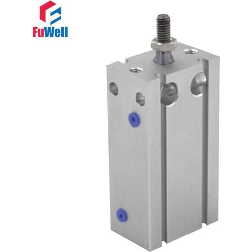 Aluminum Alloy CDU Type Penumatic Cylinder 25mm Bore 5/10/15/20/25/30/35/40/45/50mm Stroke Double Acting Pneumatic Air Cylinder