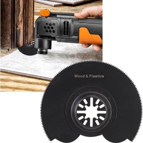 Semicircle 10Pcs Semicircle High Carbon Steel High Hardness Oscillating Multi Wood Grinding Tool 91mm