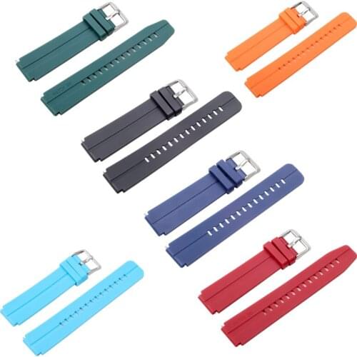 Silicone Sport Wrist Watch Band Strap 16MM blue green Red Fit For Huawei B3 B6 smart watches Quick release Watchband