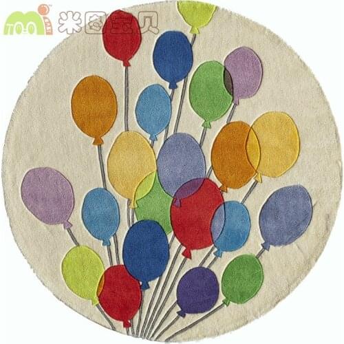 Handmade JIMI balloon Round Carpet Decorative Carpet Cartoon Plane Home Doormat Tapete Customized