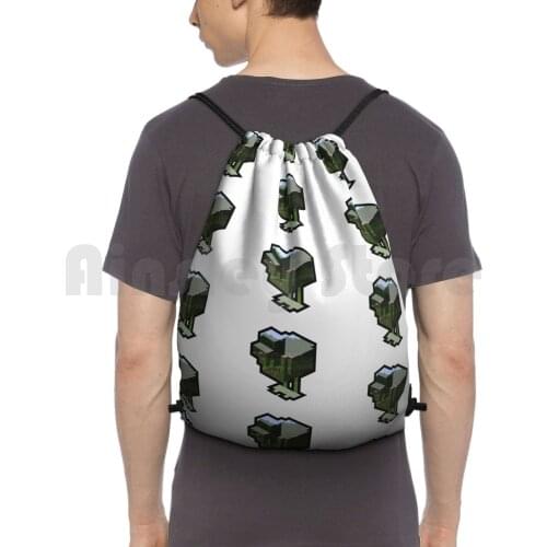 Chicken Backpack Drawstring Bag Riding Climbing Gym Bag Game Gamer Gaming Chicken Funny Pc Meme Video Games Youtube Cute