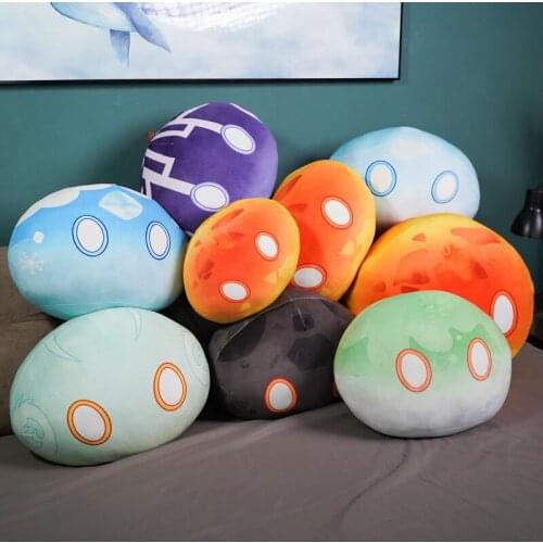 Slime Family Plush Doll Game Genshin Impact Elements Cosplay Pillow Anime Project Accessories Halloween Props Xmas Gift Kids Toy