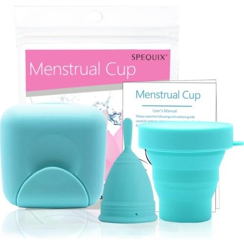 Timkdle Silicone Coletor Copa Menstrual Feminine Period Cup Reusable Menstrual Cup, Travel Box,Tampon and Pad Alternative