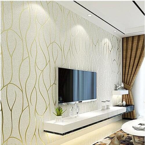 Modern Striped Geometry Wallpaper For Walls 3D Embossed Living room Sofa TV Background Home Wall Paper Rolls