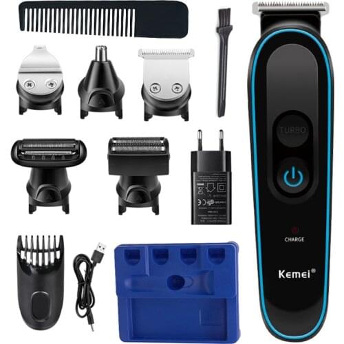 All in one grooming kit nose ear trimmer electric shaver beard trimer for men eyebrow facial body hair trimmer rechargeable