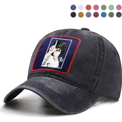 Japanese Anime Death Note Baseball Cap Woman Ponytail Caps Man Casquette Solid Hat Dad Trucker Snapback Boinas Gorras Sun Hats
