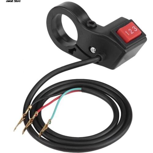 1pc 22mm 7/8in Electric 3 Speed Module Handlebar Switch Shift for Motorcycle Scooter Motorcycle Switch