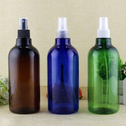 2/10pcs 500ml PET Cosmetic Liquid Toner Spray Bottle with White/Black/Clear Sprayer Atomizer Head 500CC DIY Empty Sub bottling