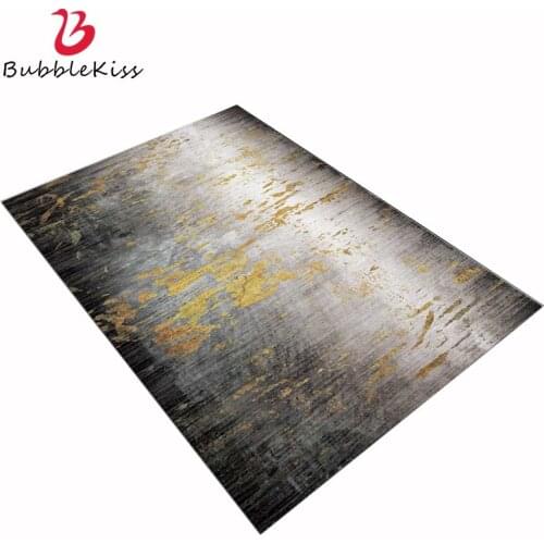Bubble Kiss Abstract Rugs Carpets For Living Room Gray Black Gold Floor Mat Modern Home Bedroom Decoration Tatami Large Rugs