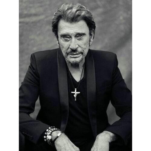 New 16 style johnny hallyday diamond painting 5d diy full square drill French singer diamond embroidery 3d round diamond mosaic