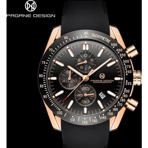 PAGRNE DESIGN top brand watch mens luxury fashion sports watch mens timeline homework mens quartz rubber watches Reloj Hombre