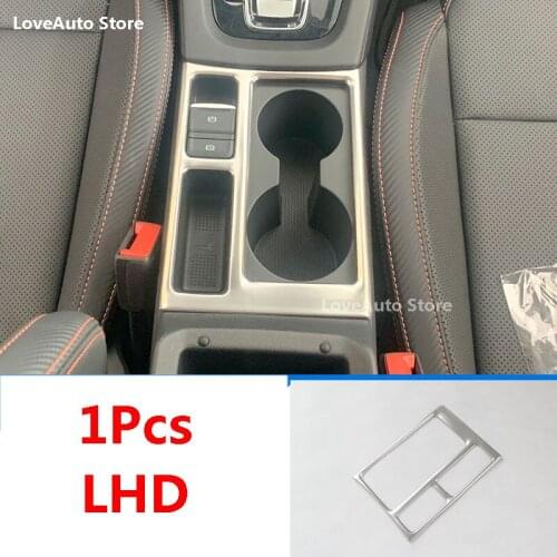 For Skoda Octavia Pro A8 2021 2022 Car Gear Panel Handbrake Covers Decoration Water Cup Holder Frame Cover Trim Accessories