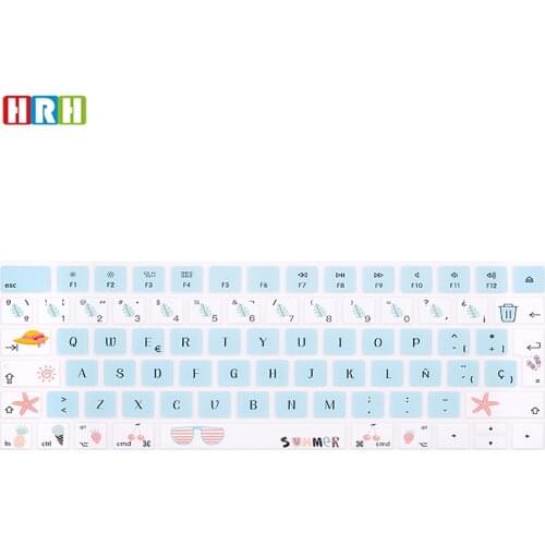 HRH Spanish Stylish Design Keyboard Cover Skin For Apple Magic Wireless Bluetooth Keyboard MLA22LL/A (A1644,2015 Released) +EU