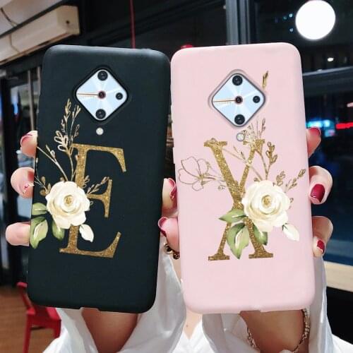 For Vivo S1 Pro Case For Vivo V17 1920 Case Soft Letters Silicone Shockproof Back Cover For Vivo v17 Russia Vivo S1 Pro Fundas