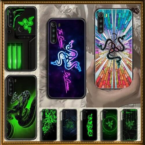 Game Razer equipment Phone case For Xiaomi Redmi Note 7 7A 8 8T 9 9A 9S 10 K30 Pro Ultra black silicone shell art coque fashion