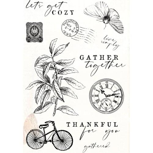 Background stamp Clear Stamp for Scrapbooking Transparent Silicone Rubber DIY Photo Album Decor F188