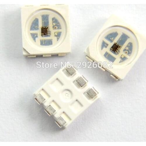 HD107S(Similar APA102/APA107) LED Chip 5050 SMD RGB;Intelligent Control Integrated LED Light Source;DC5V;0.3W;SOP-6;1000pcs/bag