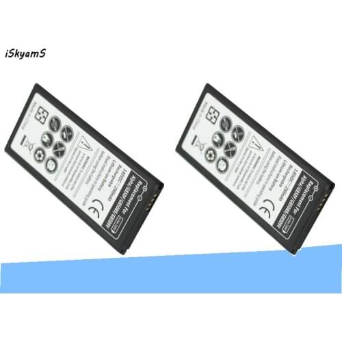ISkyamS 2x 2500mAh EB-BG850BBC Replacement Battery For Samsung Galaxy Alpha G850 G8508 G8508S G8509v G850F G850T