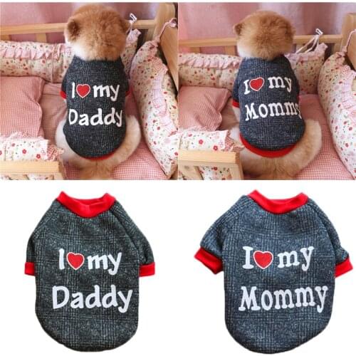 Lovely Dog Clothes For Small Dogs Autumn Winter Chihuahua Pet Clothes Yorkies French Bulldogs Puppy Cloth Coat XS-L