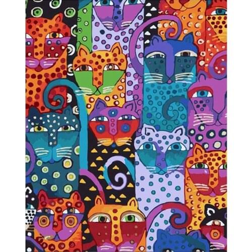 SDOYUNO 40x50cm Paint By Numbers Animal Drawing On Canvas Handpainted Gift DIY Acrylic Paint By Numbers Cartoon Decor For Home