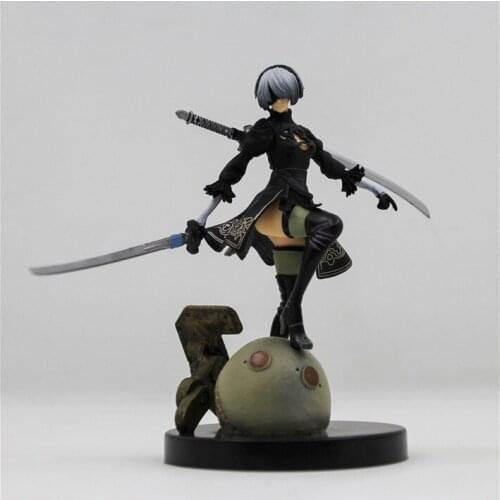 NieR:Automata 2B YoRHa No.2 Type B PVC Figure Collectible Toy 15cm PS4 Game anime figure Cartoon Toy Action Figures Model Doll