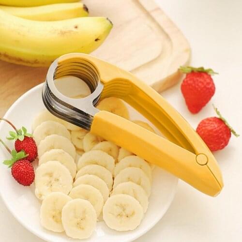 Banana Slicing Knife Kitchen Cutting Banana Fruit Vegetable Sausage Tool Blade Kitchen Gadget Stainless Steel