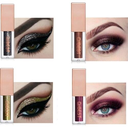 15 Colors Shimmer Eyeshadow Pallete Stick Glitter Waterproof Eyeliner Pen Liquid Shiny Pigment Makeup Cosmetic Pearle