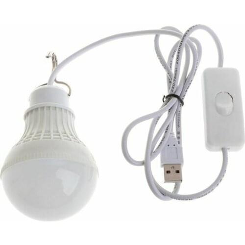 5W Portable LED Camping Bulb Light USB Powered Outdoor Hiking Tent Hanging Emergency Lantern Night Lamp Survival Supplies