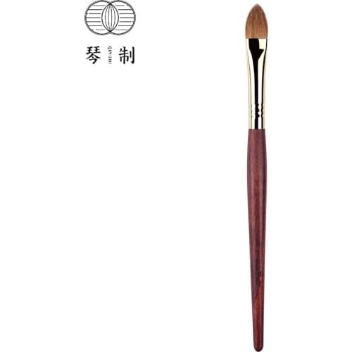 QINZHI Professional Handmade Make Up Brush 416 Pointed Eye Shadow Brush Soft Resilient Weasel Hair Makeup Brushes