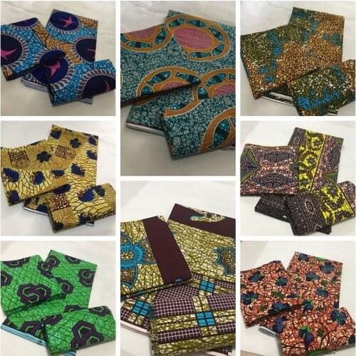 Ankara African wax Print fabric Sewing 100% cotton Material 6yard/lot wax tissus 2021 Latest african wax print tissus 6 yards