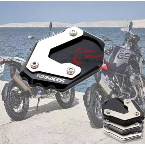 CNC Foot Side Stand Extension Pad Support Kickstand Plate Enlarge ForBMW R1200GS R1200GS/ Adv R1250GS R1250GS Adven