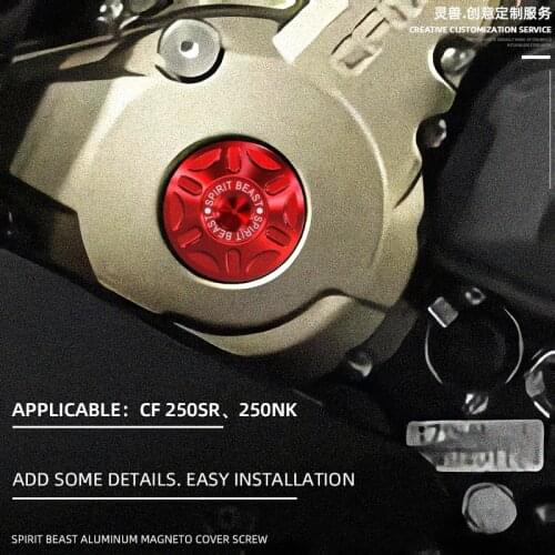 Spirit Beast Motorcycle Engine screw cover Hole left side Engine magneto decoration Crankcase Screw cap For CFMOTO 250SR CF250NK