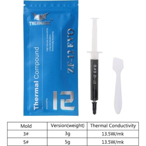 ZF-EVO 13.5W/m k Thermal Grease Conductive Paste for processo CPU GPU IC Cooler D7YC