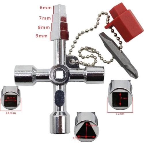 1pc New 5 In 1 Universal Cross Square Triangle Train Electrical Cabinet Elevator Key Wholesale price excellent