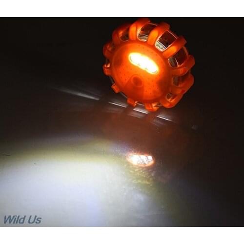 LED Road Flares Emergency Disc Safety Light Flashing Roadside Beacon Warning 1pc