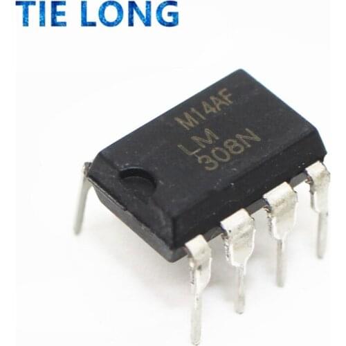 10PCS LM308N DIP8 LM308 DIP 308N DIP-8